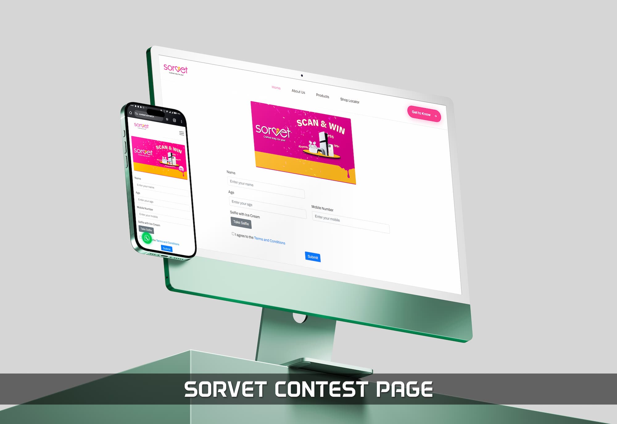 SORVET CONTEST PAGE